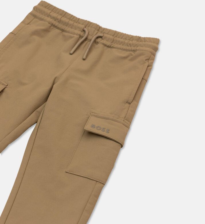 Boss Stretchy Crinkled Fleece Cargoes, Packshot View