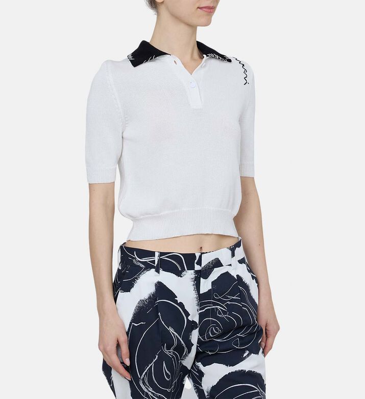 Knitted Cotton Polo