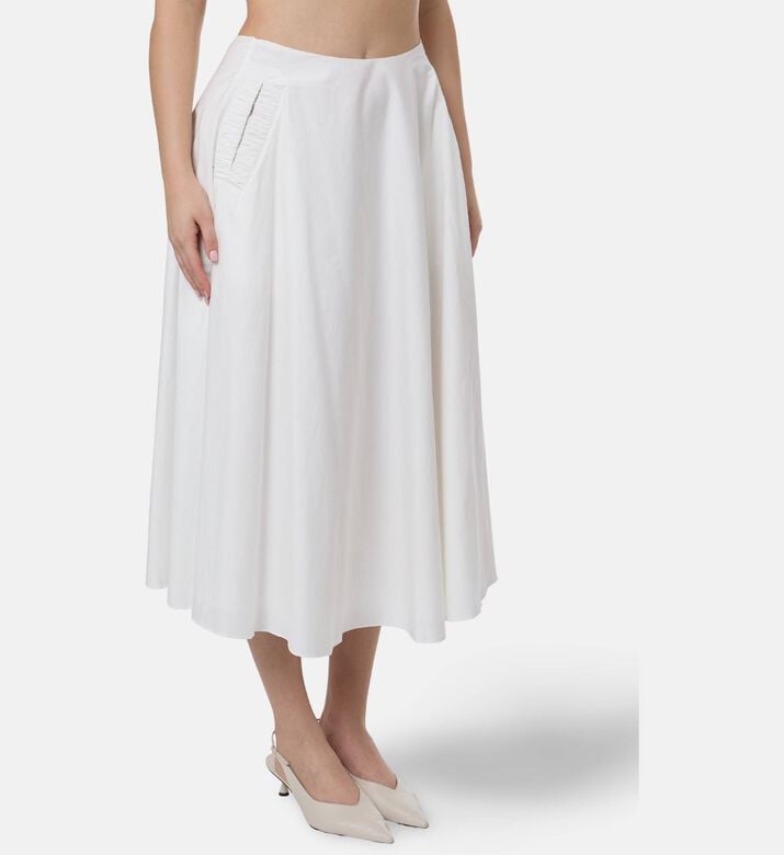 Cult Gaia High-waisted Flared Midi Skirt, Model View