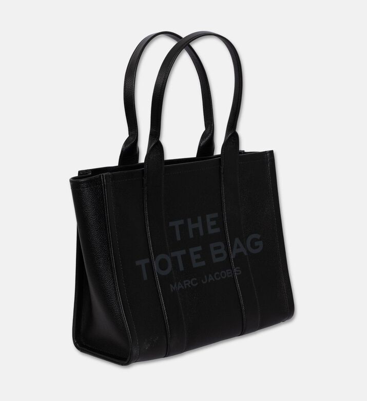 Marc Jacobs The Large Leather Tote Bag, Black, Packshot View