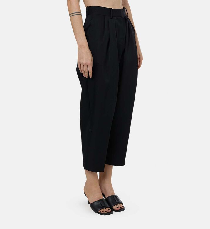 Pleated Button Closure Pants