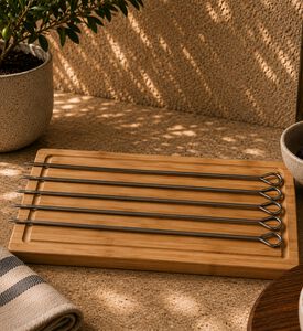 Gusta Bbq Chrome Skewer Set 6pcs, Packshot View