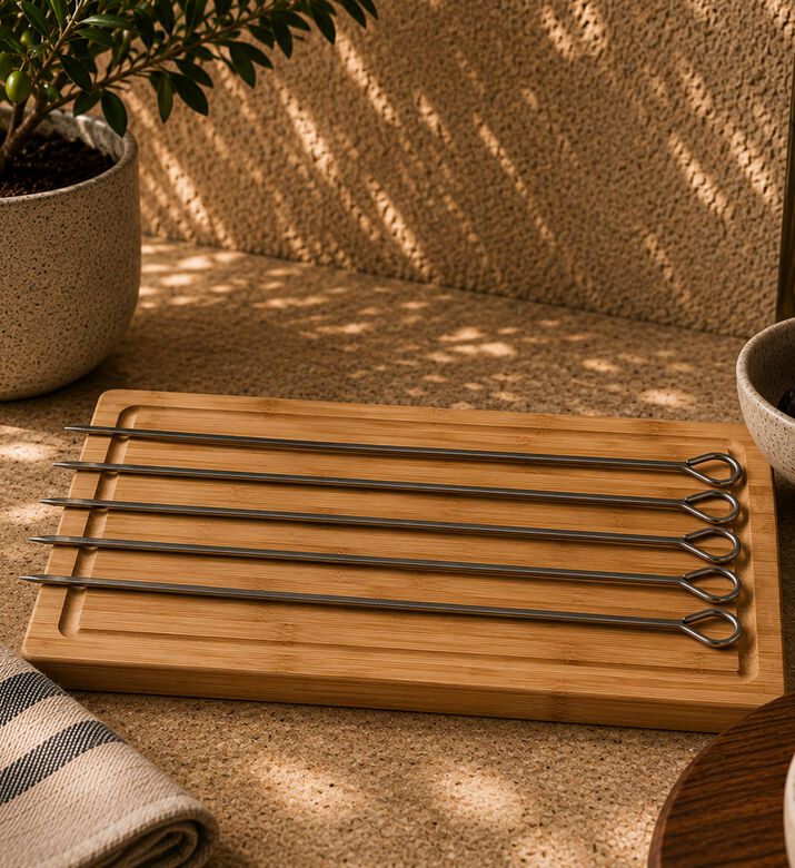 Gusta Bbq Chrome Skewer Set 6pcs, Packshot View