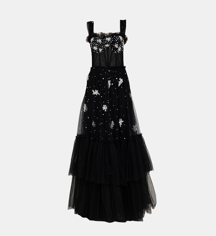 Corset Tulle With Pearl Embelishment