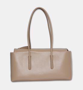 Demellier Slim Shoulder Tote Bag, Taupe, Packshot View