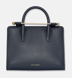 Strathberry Top Handle Mini Tote Bag, Dark-blue, Packshot View