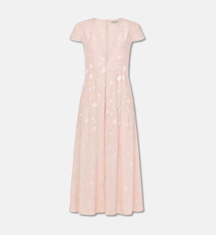 Zadig et Voltaire Ravir Jacquard Heart Maxi Dress, Light-pink, L, Packshot View