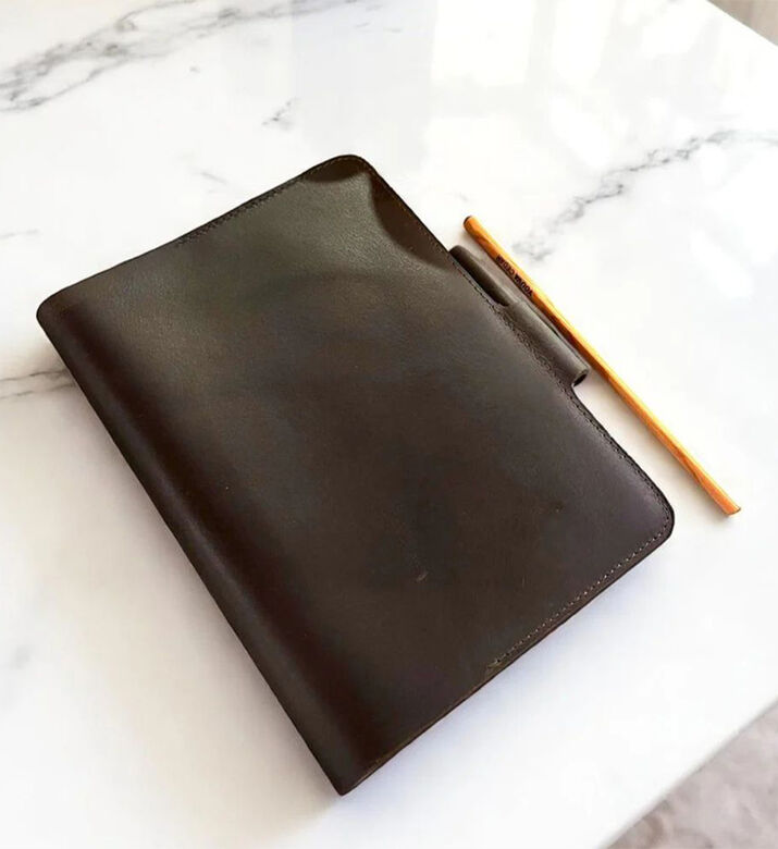 Tohfa Luxe Leather Diary Premium, Brown, Packshot View