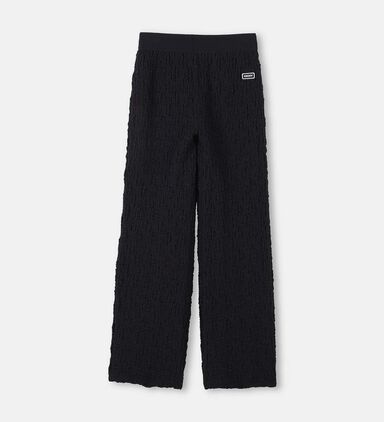 Waffle-effect Trousers