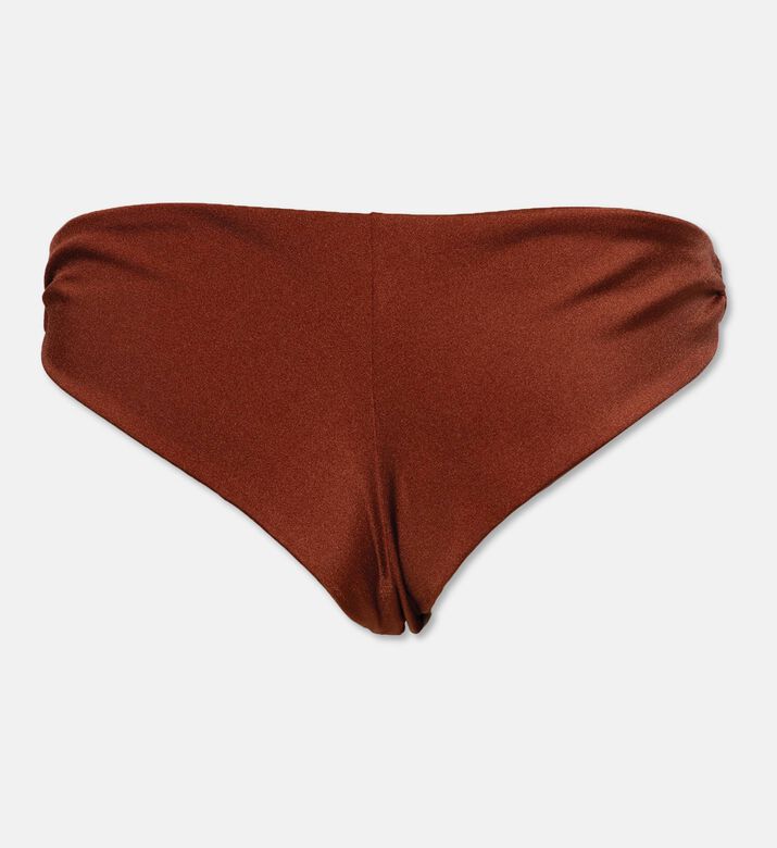 Agua Bendita Shimmering Seamless Low-rise Bottoms, Brown, L, Packshot View