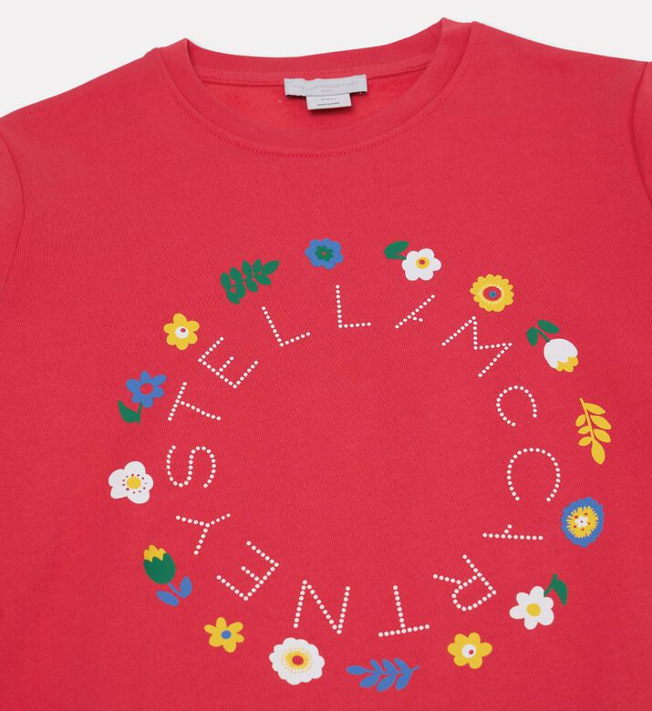Stella McCartney Floral-emblem Cotton Sweatshirt, Packshot View