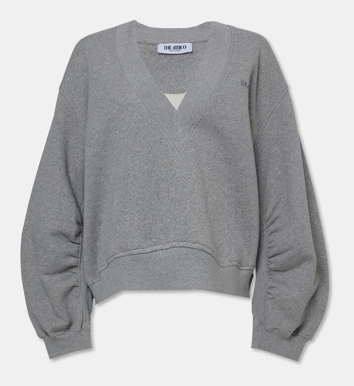 The Attico V-neck Oversized Sweatshirt, Packshot View