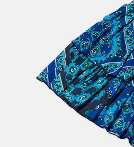 تنورة مكشكشة بطبعة أزهار