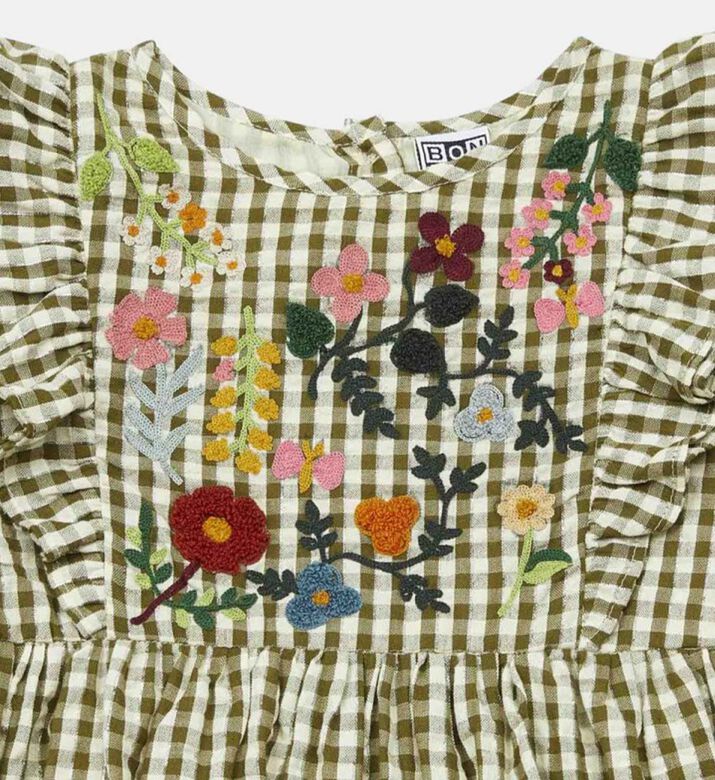 فستان دايا لوركس بطبعة جينغهام