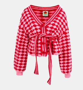 كارديغان كروشيه بغرزة المروحة