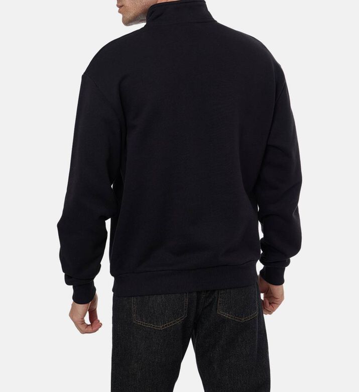 Les Deux Embroidered Half-zip Sweatshirt, Model View