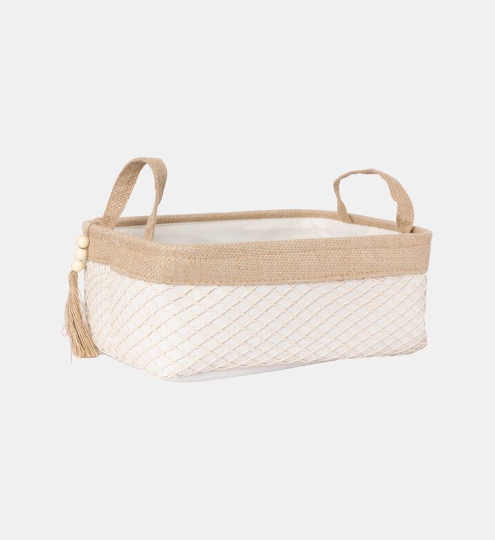 Canvas Jute Storage Basket