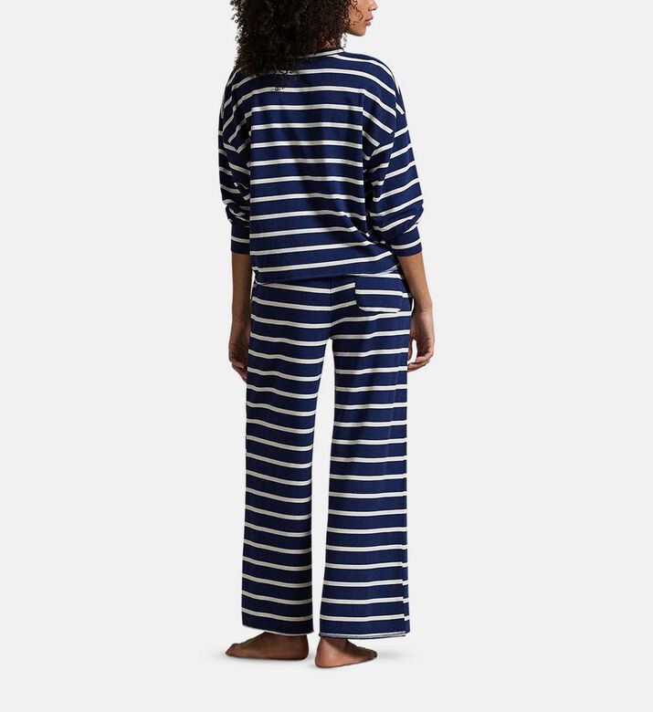 Polo by Ralph Lauren Striped Long-sleeve Pajama Set, Model View