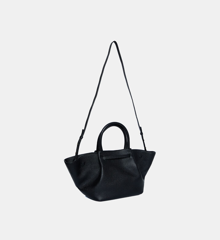 Demellier City-inspired Leather Bag, Black, Packshot View