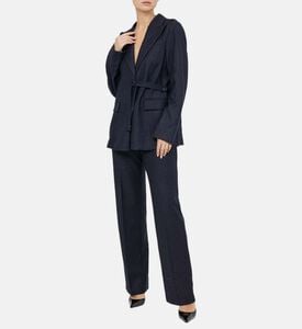 معطف بحزام بصدر واحد