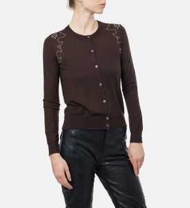 Zadig et Voltaire Rhinestone-embellished Button Closure Cardigan, Model View