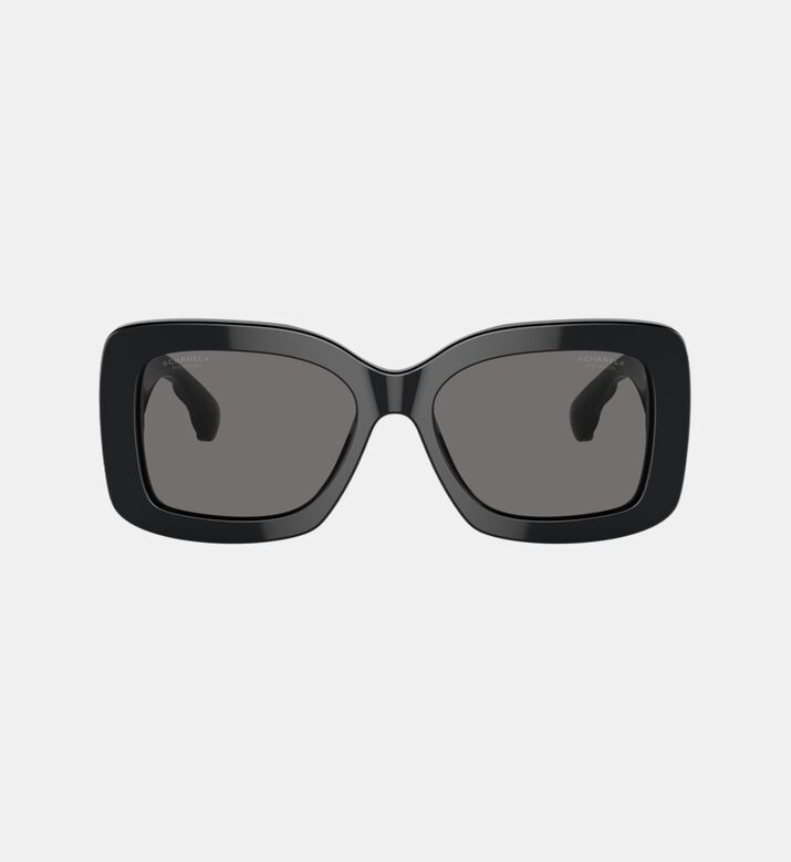 Acetate Square Frame Sunglasses