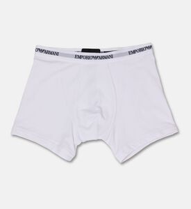 Emporio Armani Logo-waistband Trunk Briefs Set, White, Xxl, Packshot View
