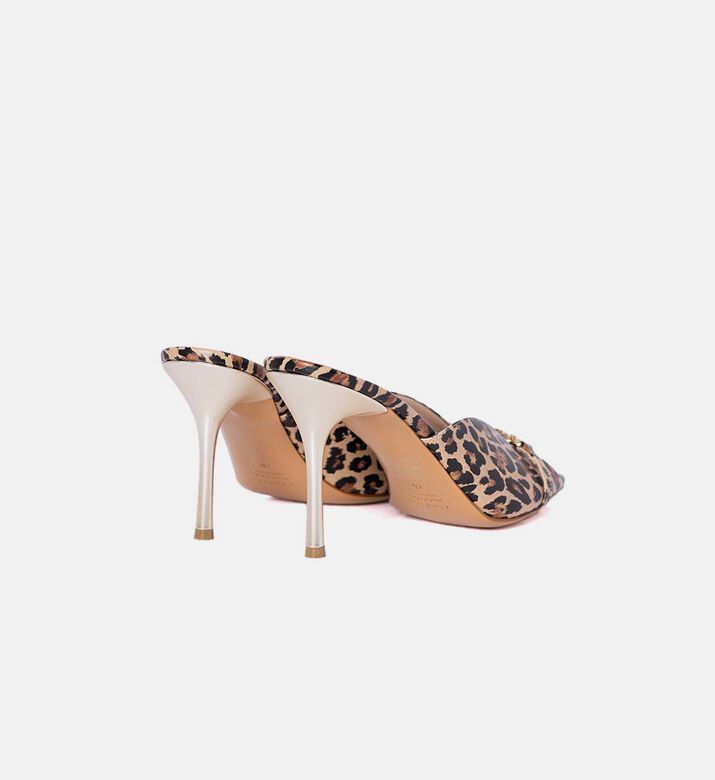 Leopard-print High Heel Mules Leopard-print High Heel Mules