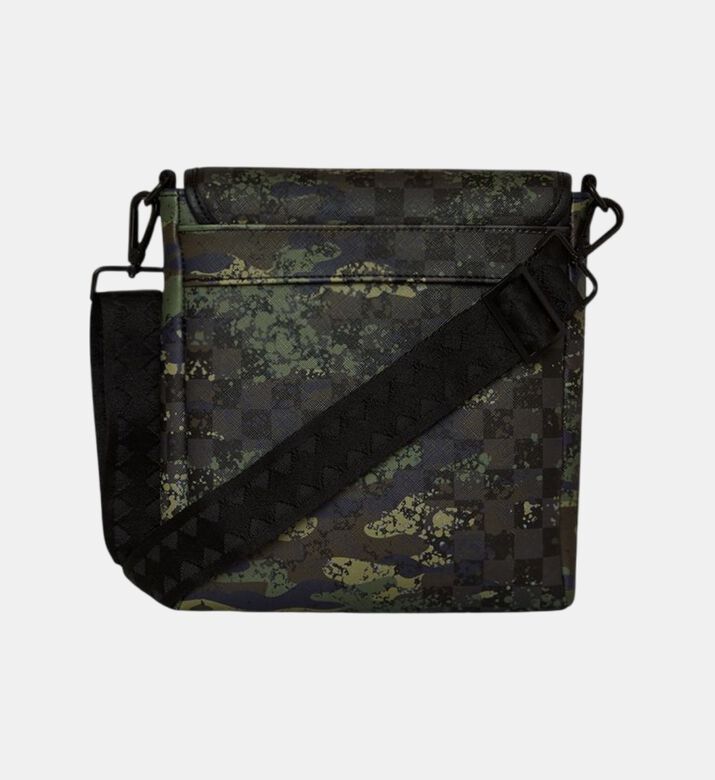 Camo Check Shark Crossbody Bag