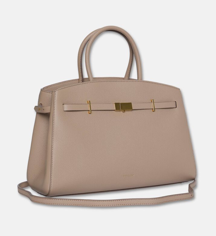 Demellier The Midi Hudson Crossbody Bag, Light-taupe, Packshot View