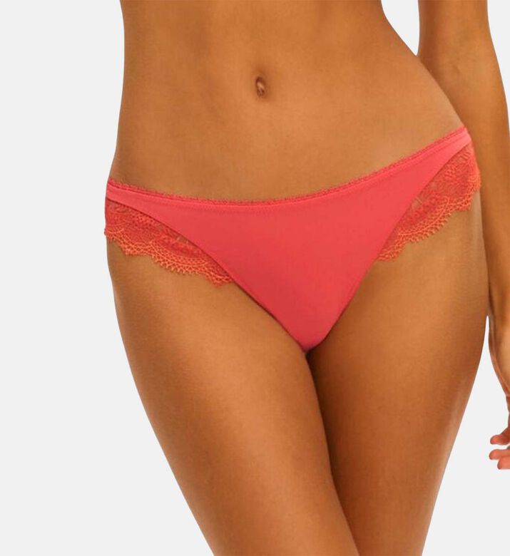 Embroidered Low-rise Tanga