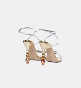 Metallic-finish High-heeled Sandals Metallic-finish High-heeled Sandals