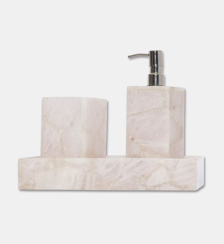 Home Deco and More Quartz Marble 4-piece Bathset, Packshot View
