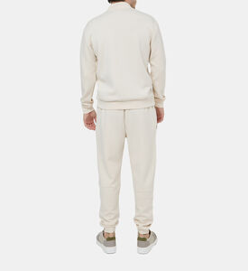 بدلة رياضية بياقة عالية برقعة لوغو