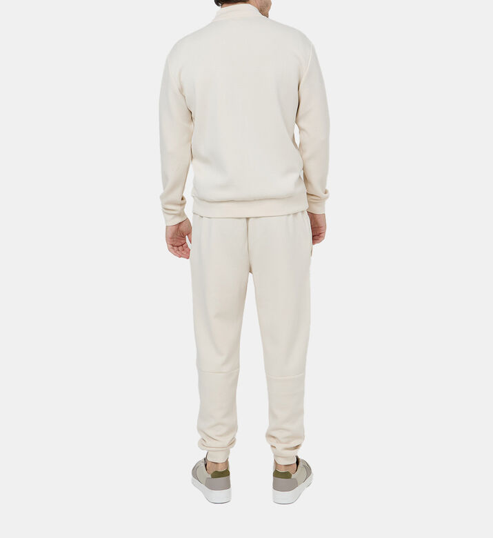 بدلة رياضية بياقة عالية برقعة لوغو