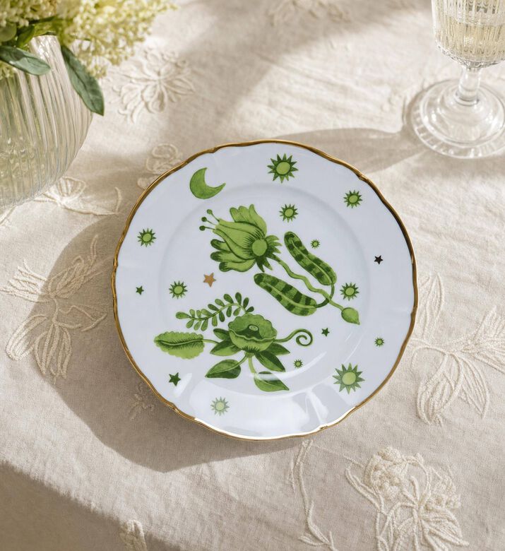 Bitossi Floaral Decal Fruit Plate, Model View