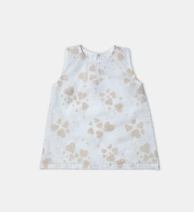 بلوزة قطن بطبعة قلوب