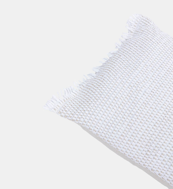 Home Deco and More Raffa Frayed Edges Cushion, Packshot View