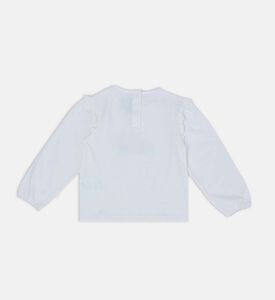 Cotton Dog-print Long-sleeved T-shirt Cotton Dog-print Long-sleeved T-shirt