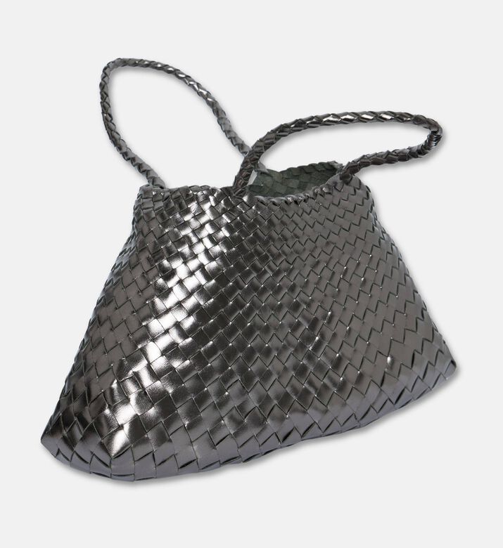 Dragon Diffusion Santa Croce Big Leather Bag, Grey, Packshot View