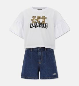 Moschino BKT Coordinated Bear Graphic 2-piece Short Set, Packshot View