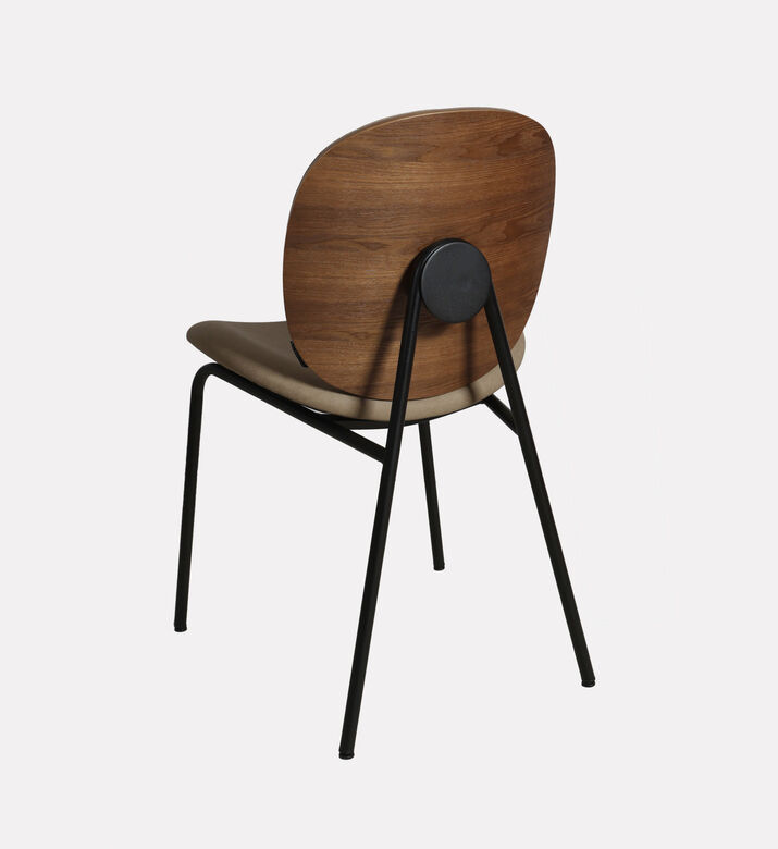 Home Deco and More Sahara Leather Dining Chair, Beige, Packshot View