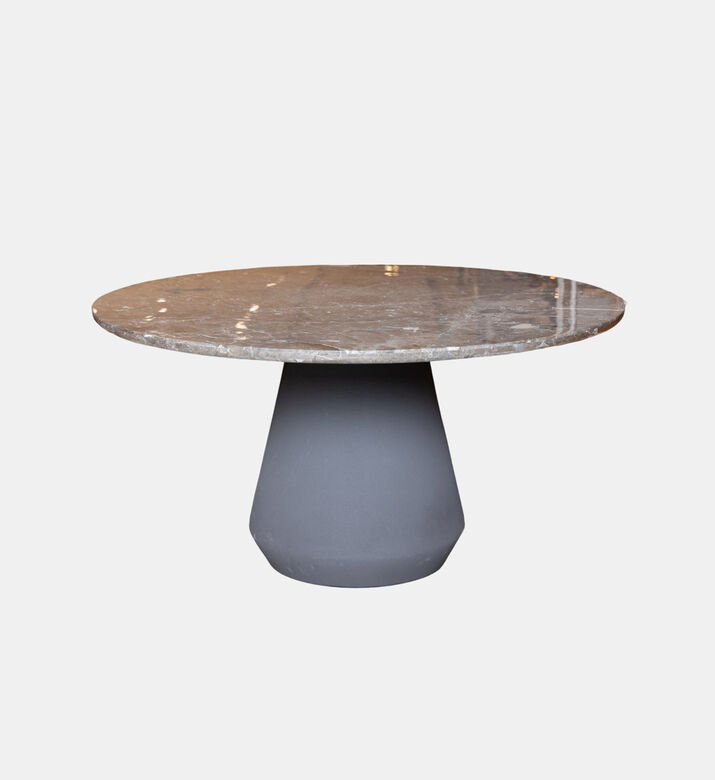 Home Deco and More Aluminum Base Round Dining Table, Packshot View