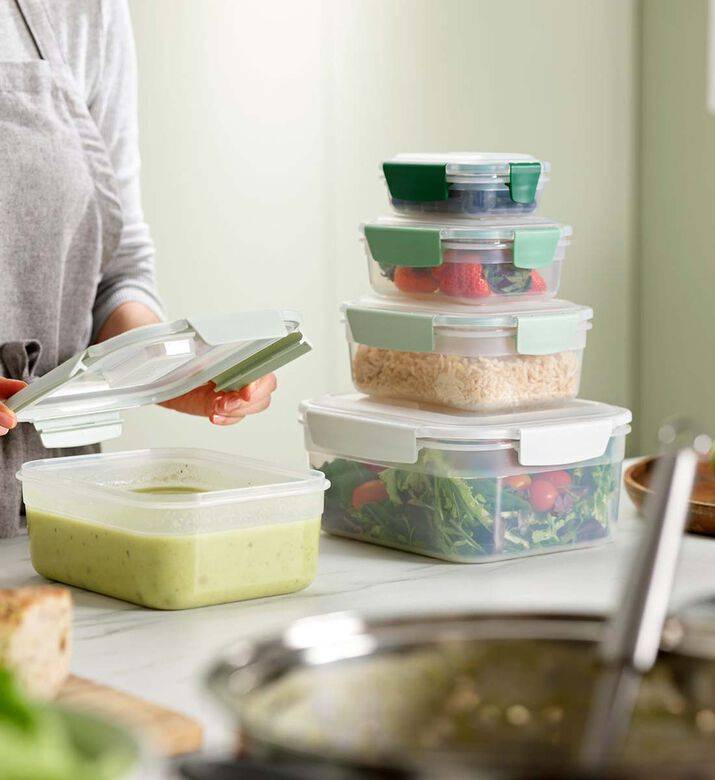 Joseph Nest Lock 5-piece Containers Set, Green, Packshot View