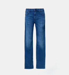 Cotton Straight-leg Denim Pants