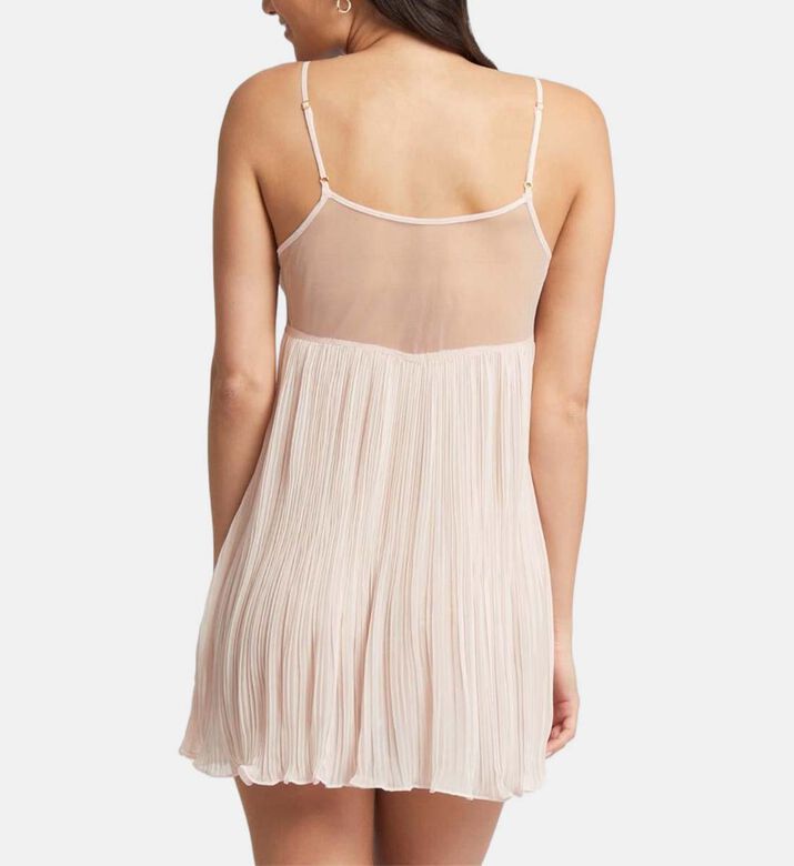 Pleated Sleeveless Short Dress