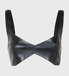 بوستير من الجلد النباتي بدون أكمام