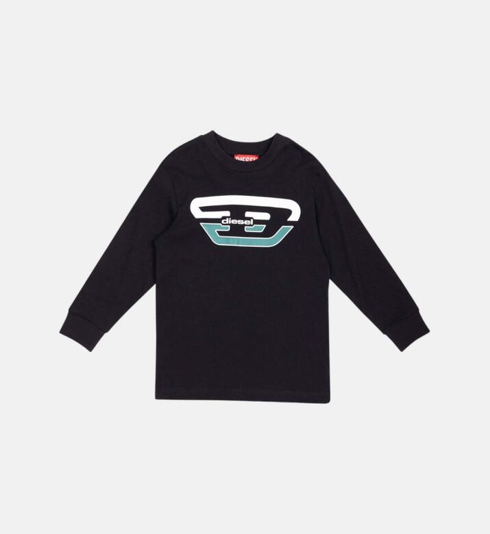 Cotton Flocked Texture T-shirt