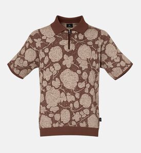 Paul Smith Floral-print Quarter-zip Polo Shirt, Packshot View