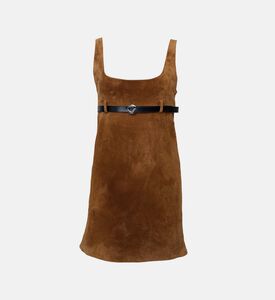 Sleeveless Suede Dress